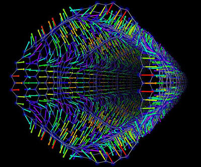 Visualization of a mathematical algorithm.