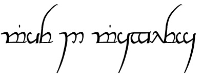 If you want the elvish script