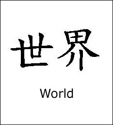World in Chinese.