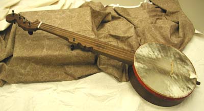 Photograph of a banjo.