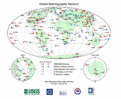 Global seismograph network.
