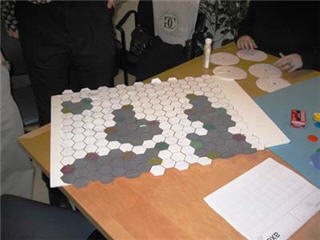 Photo of a game played in a classroom.