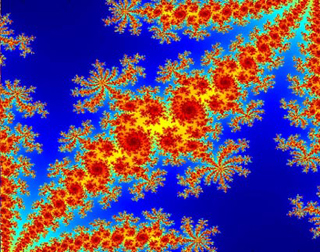 Close-up fractal image generated by MATLAB.