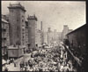 Street in front of Mills, Lowell, MA late 19th c.