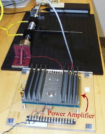 Figure 2. The power amplifier is an Apex PA21 power op-amp in their EK21