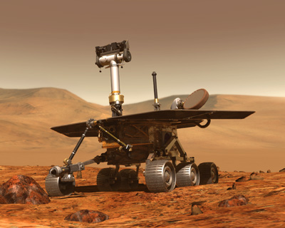 Artist's rendering of Mars Exploration Rover.