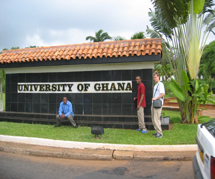 MIT students visit the University of Ghana.