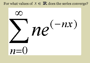 Math series expression.
