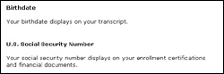 The help screen has descriptions of all fields, except gender.