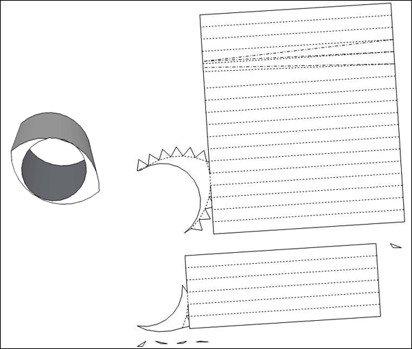 3D rendering and fabrication plan for the spacer.