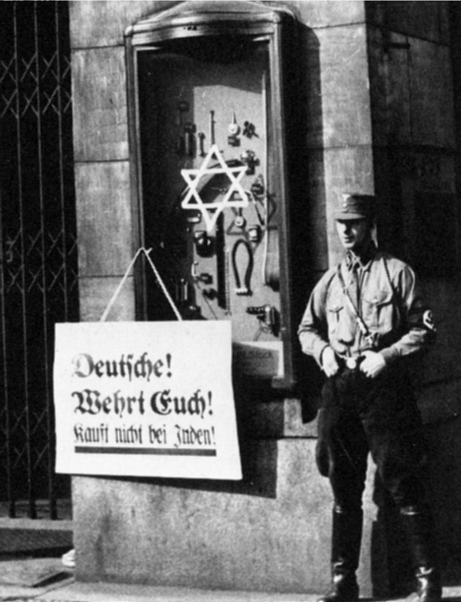 Nazi anti-semitism, 1933.