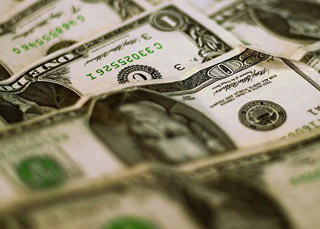 Photograph of U.S. currency.